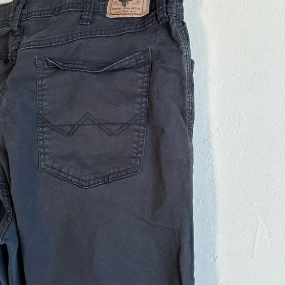 Wrangler Black Straight Fit Chino Style 5 pocket Jeans Sz 40x30 - Picture 9 of 11